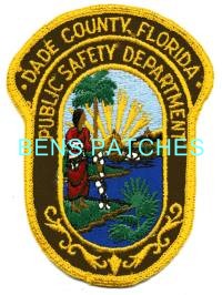 Dade County Florida Security Department Police Sheriff Patch Fl 